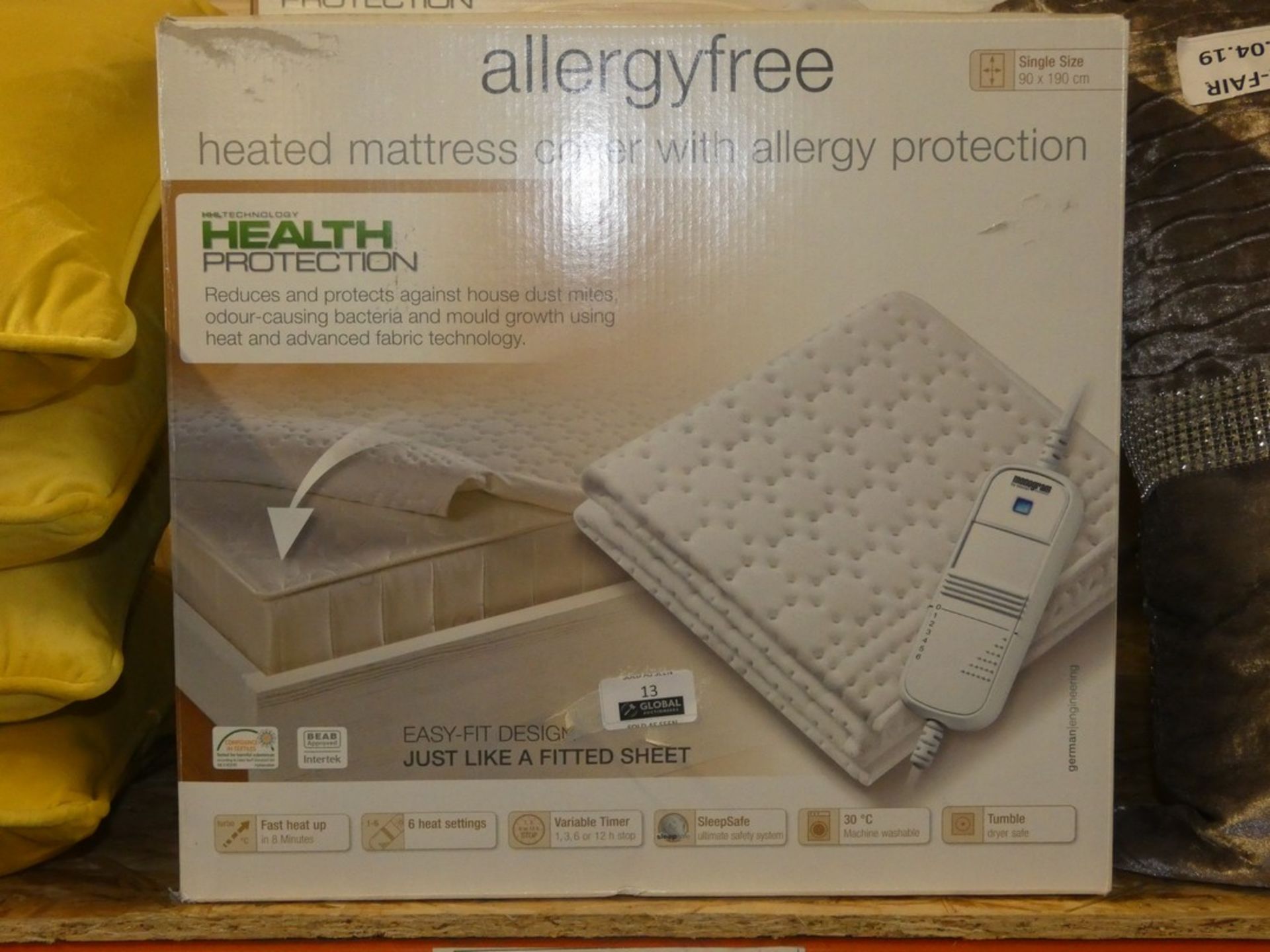 Lot to Contain 2 Boxed Monogram Allergy Free Mattress Covers with Allergy Protection Combined RRP £