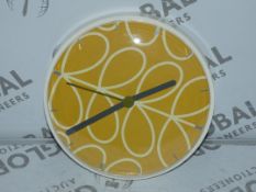 Boxed Orla Kiely Time Designer Clock RRP £60 (855277)