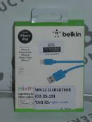 Boxed Belkin Iphone Charging Cable RRP £20 (950906)