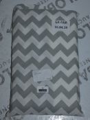 Lot to Contain 2 Grey and White Chevron Stripe Bedding Sets Combined RRP £140 (133194352)(9555)