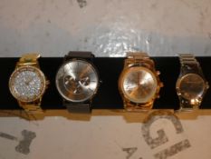 Lot to Contain 4 Assorted Red Herring Ladies Bracelet Strap Designer Wrist Watches