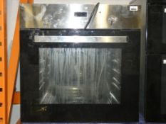 Stainless Steel and Black Glass Fully Integrated Fan Assisted Oven