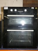 Hotpoint BU72K Fully Integrated Twin Cavity Fan Assisted Double Electric Oven with Digital Display