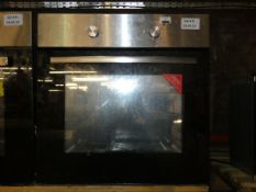 Stainless Steel and Black Fully Integrated Gas Oven