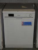 Sharp QW-F471W AA Rated Digital Display Under the Counter Dishwasher in White