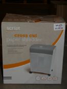 Lot to Contain 3 Boxed Script Cross Cut Paper Shredders Combined RRP £75