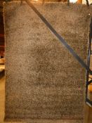 Allaydaz 120 x 170cm Brown Life Shaggy Rug (9755)