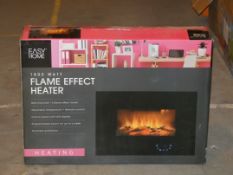 Lot to Contain 3 Assorted Boxed and Unboxed Easy Home 1800W Flame Effect Electric Wall Mounting Fire