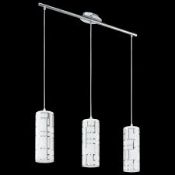 Boxed Eglo Bayman Trend Collection 3 Light Dinner Pendant Light RRP £80 (EGO4837)(10056)