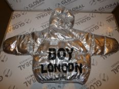 Brand New Boy London Design Size 110 Silver Children's Bubble Coat (Not Original Boy London)
