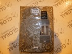 Pair of Imperial Rooms 90 x 90Inch Madison Paisley Curtains RRP £75