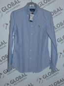 Women's Ralph Lauren Custom Fit Size XS Shirt RRP £85 (676672)