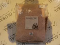 Designer Port Light Pink Cashmere Single Rose 180 x 270cm Bedspread Throw RRP £80 (1611642)(11238)
