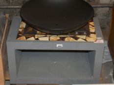 Firefly Rectangular Fire Bowl Garden Firepit RRP £100 (BLET6193)(8260)