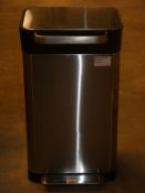 Joseph Joseph Intelligent Waste 90L Titan Trash Compacter Bin in Stainless Steel RRP £180 (741071)