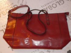 Brand New Women's Coolives Oxblood Red Leather Designer Shoulder Bag RRP £50