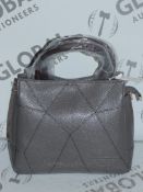 Brand New Coolives Women's Grey Leather Designer Shoulder Bag RRP £50