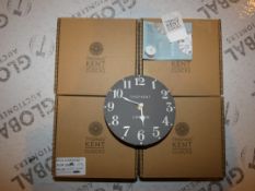 Lot to Contain 4 Boxed Thomas Kent Arabic Dolphin 6 Inch Mantle Clocks Combined RRP £125 (900238)(