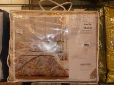 Bagged VA Inspired Chinese Bluebird Quilted Throw RRP £115 (UBV13045)(11173)