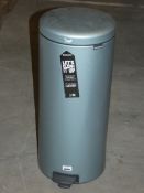 Metallic Mint Brabantia New Icon 30L Pedal Bin (VPB1312) RRP £55 (11345)