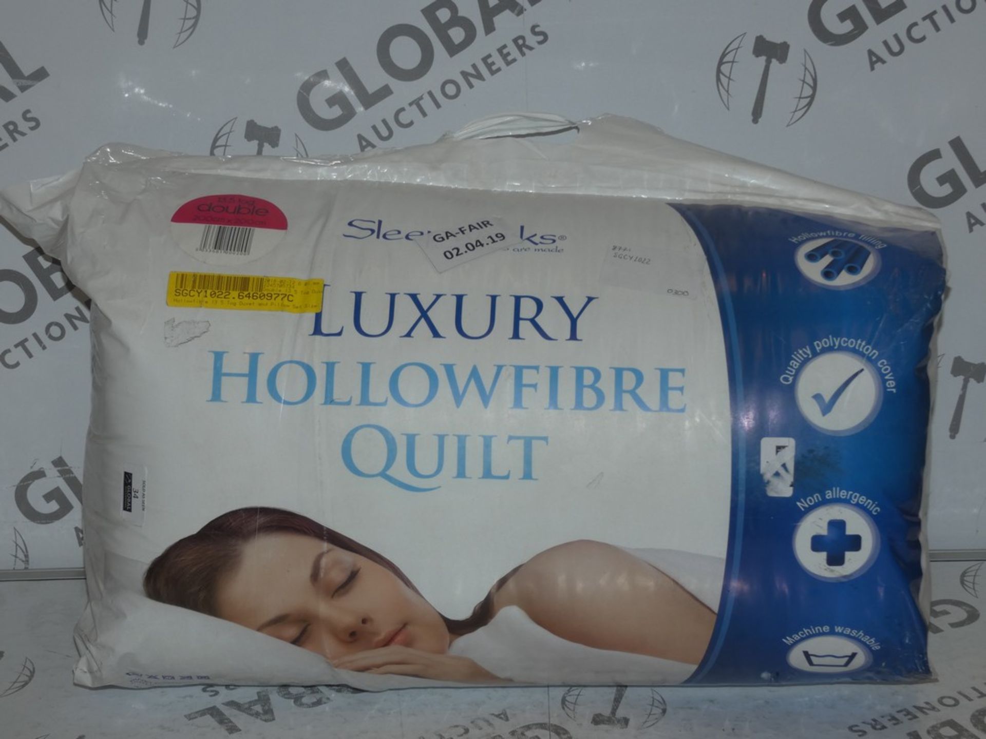 Bagged Sleepworks Luxury Hollow Fibre Duvet 13.5Tog Double Duvet (SGCY1002)(8771) RRP £20