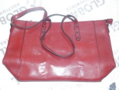 Brand New Women's Coolives Oxblood Red Leather Designer Shoulder Bag RRP £50