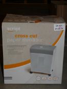 Lot to Contain 3 Boxed Script Cross Cut Paper Shredders Combined RRP £75