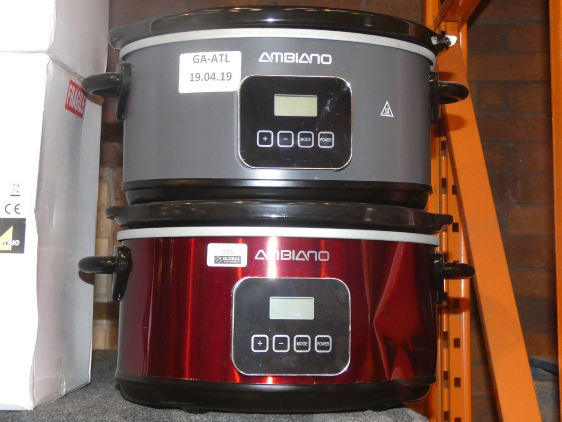 Lot to Contain 2 Ambiano Slow Cookers