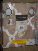 Lot to Contain 2 Madison Park Merit Fretwork Shower Curtains Combined RRP £100 (MDSK1037)(10768)