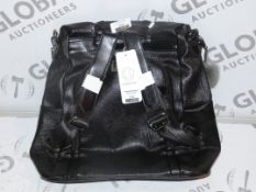 Brand New Women's Coolives Black Leather Rucksack RRP £50