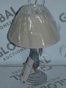 Lot to Contain 6 Assorted Grey Stone Effect and Copper Table Lamps Combined RRP £180 (10568)(