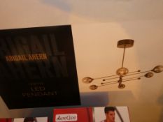 Lot to Contain 2 Boxed Abigail Ahern Odette LED Ceiling Pendant Combined RRP £240