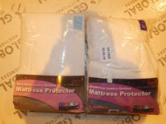 Lot to Contain 2 Snug City Micro Fibre Mattress Protectors Combined RRP £50