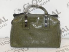 Brand New Coolives Women's Green Leather Shoulder Bag RRP £50