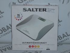 Lot to Contain 2 Pairs of Salter Ultimate Accuracy Digital Weighing Scales Combined RRP £40 (