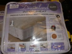 Lot to Contain 3 Assorted Items to Include a Dreamland Premium Fleece Heated Under Blanket x 2 and a