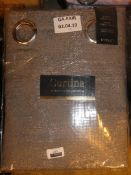 Lot to Contain 2 Pairs of Curtina 168 x 229cm Fully Lined Luxury Graffite Curtains Combined RRP £