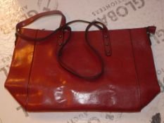 Brand New Women's Coolives Oxblood Red Leather Designer Shoulder Bag RRP £50