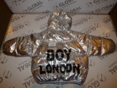 Brand New Boy London Design Size 110 Silver Children's Bubble Coat (Not Original Boy London)