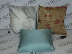 Lot to Contain 3 Assorted Designer Scatter Cushions by Paoletti and Artist Lane (11238)