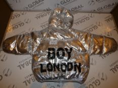 Brand New Boy London Design Size 110 Silver Children's Bubble Coat (Not Original Boy London)