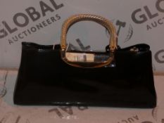 Brand New Women's Coolives Gloss Black Shoulder Bag RRP £50