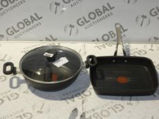 Assorted Tefal 200 Non Stick Saute Pans and Square Skillet Pan RRP £75 each