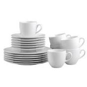 Sourced From Wayfair: Boxed 18 Piece Zen Coffee Set in White RRP £55 (8184)(CZY1572)