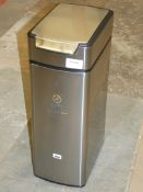 Boxed Simple Human Stainless Steel 40ltr Slimline Trash Can RRP £120