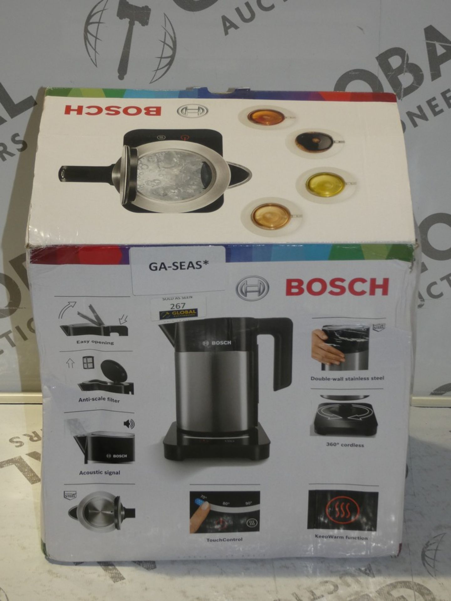 Boxed Bosch 1.5L Rapid Boil Cordless Jug Kettle RRP £80