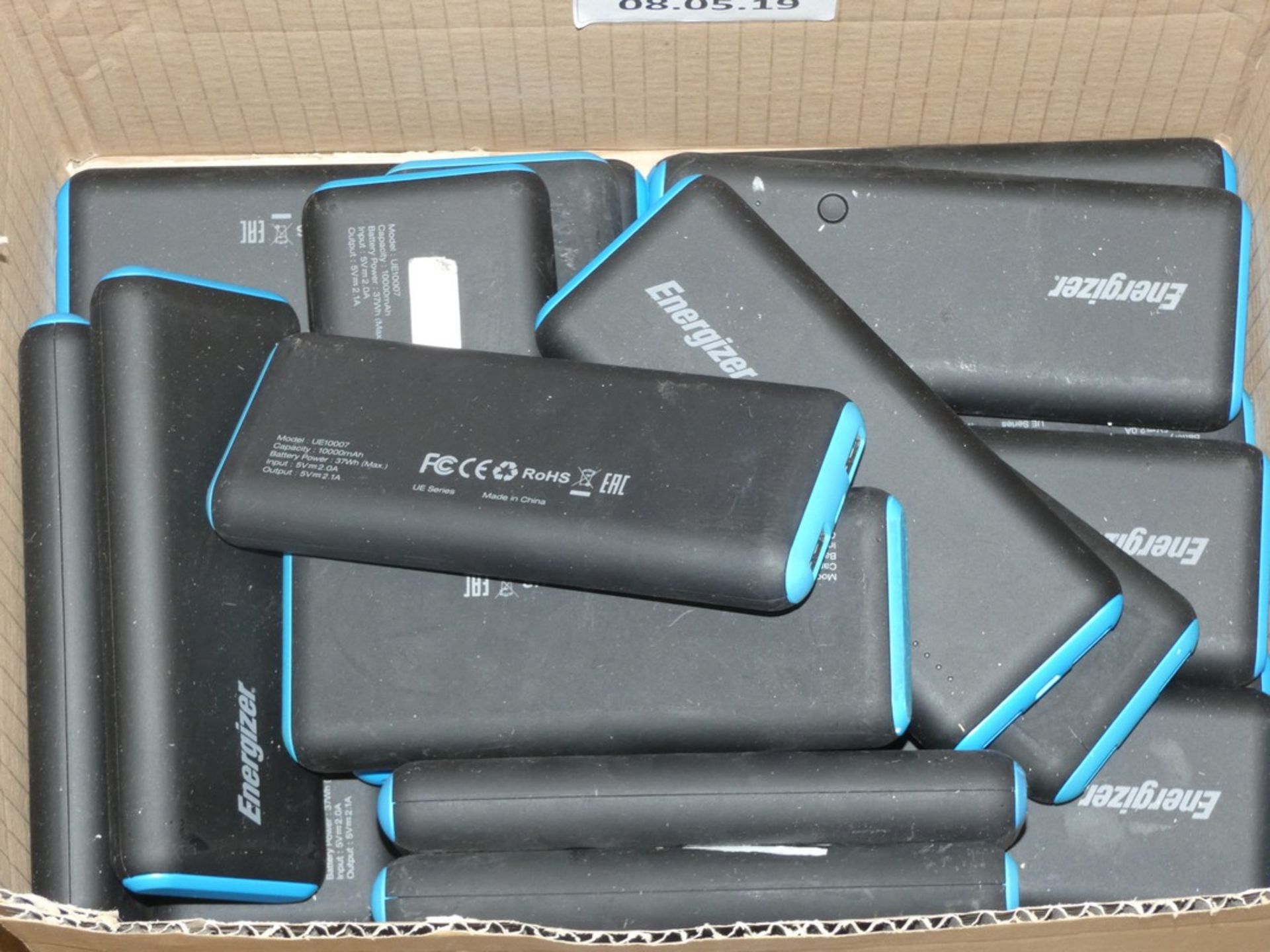 Assorted Unboxed Energiser Portable Battery Chargers For Smart Phones and Tablets