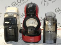 Assorted Items to Include a Nescafe Dolce Gusto Coffee Maker, AEG Coffee Machine and a Crookes