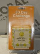 Sourced From John Lewis: Brand New 30 Day Challenger Happiness Think Happy Be Happy Post It Note