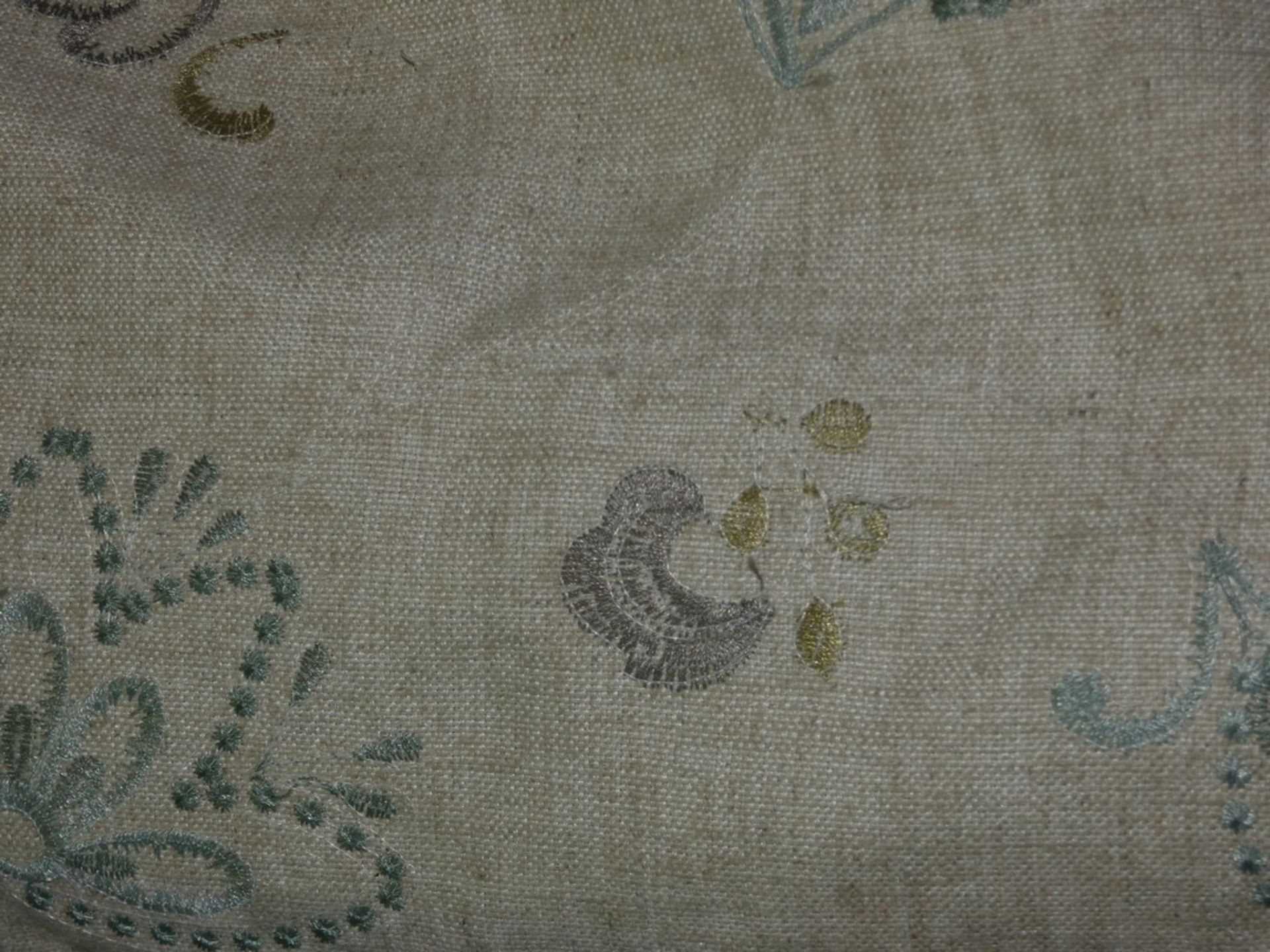 Sourced From John Lewis: Large Roll of Beige Fabric Floral Print Upholstery Material